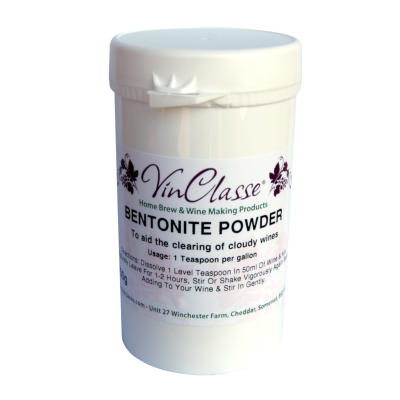 VinClasse Bentonite Powder 250 Gram Tub