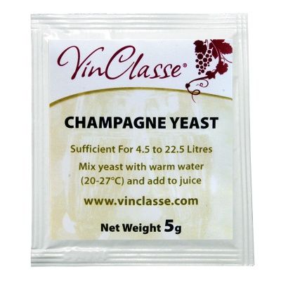 VinClasse Champagne Yeast - 5 Gram Sachet