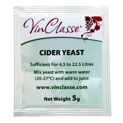 VinClasse Cider Yeast - 5 Gram Sachet