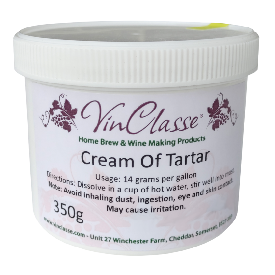 VinClasse Cream of Tartar 350 Gram Tub