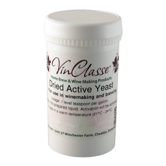 Vinclasse Dried Active Wine Yeast - 100g Tub