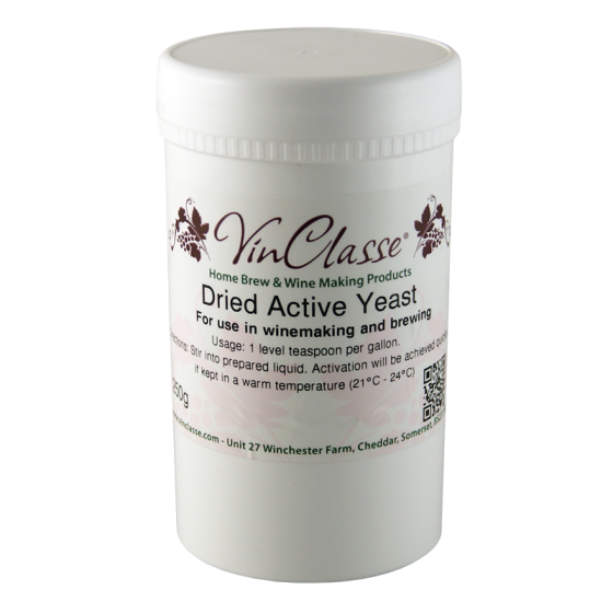 VinClasse - Dried Active Wine Yeast - 250g Tub