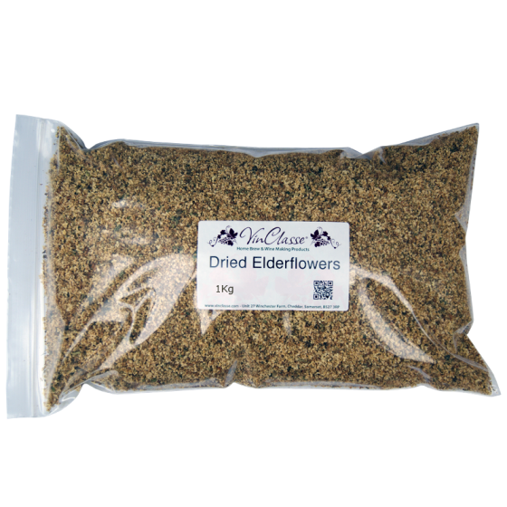 Dried Elderflowers - 1kg Bulk Bag