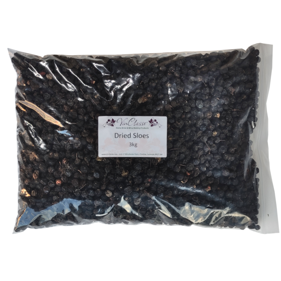 Dried Sloes - 3kg Bulk Bag