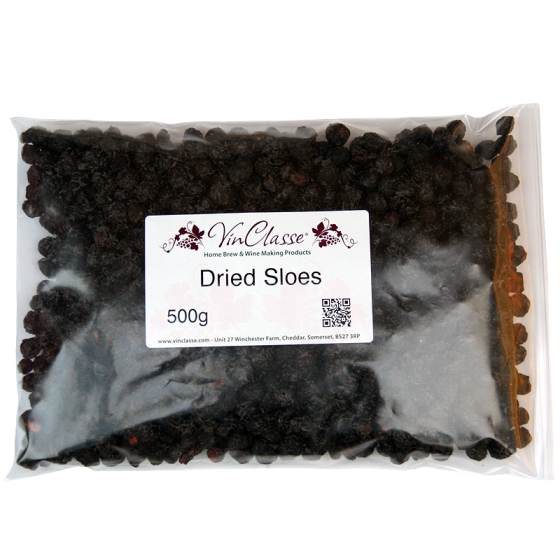 Dried Sloes - 500g Bag