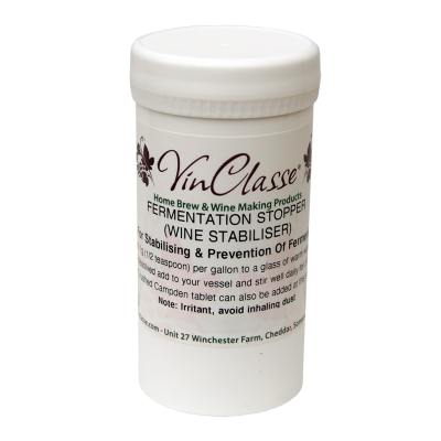 VinClasse Fermentation Stopper / Wine Stabiliser - Potassium Sorbate 50 Gram Tub