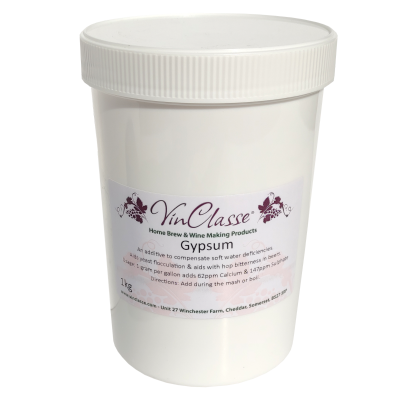 VinClasse Calcium Sulphate Gypsum 1kg Bulk Tub