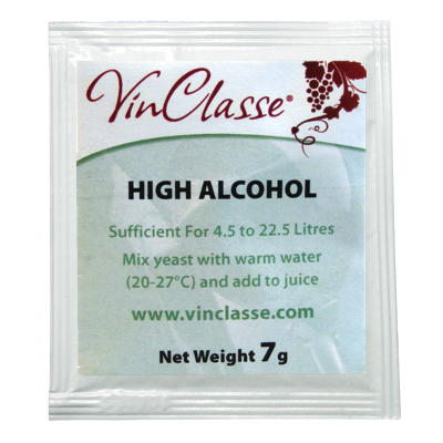VinClasse High Alcohol Yeast - 7 Gram Sachet
