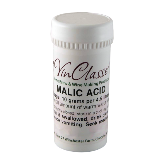 VinClasse Malic Acid 50 Gram Tub