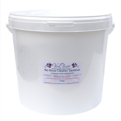 Vinclasse No Rinse Cleaner Sanitiser - Bulk 10kg Bucket - Sodium Percarbonate