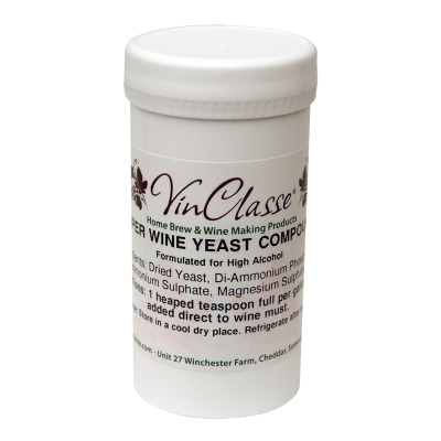 VinClasse Super Wine Yeast Compound - 60 Gram Tub