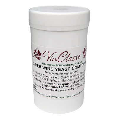 VinClasse Super Wine Yeast Compound - 250 Gram Tub