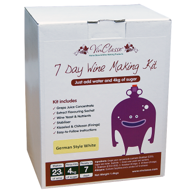 VinClasse German Style White 23 Litre - 7 Day - Sugar Required