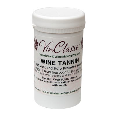 VinClasse Wine Tannin 50 Gram Tub - Grape Tannin