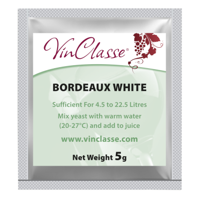 VinClasse Bordeaux White Wine Yeast - 5 Gram Sachet