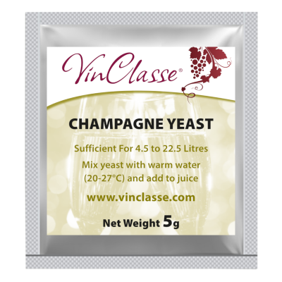 VinClasse Champagne Yeast - 5 Gram Sachet