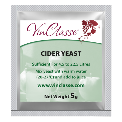 VinClasse Cider Yeast - 5 Gram Sachet