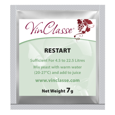 VinClasse Restart Wine Yeast 7 Gram Sachet