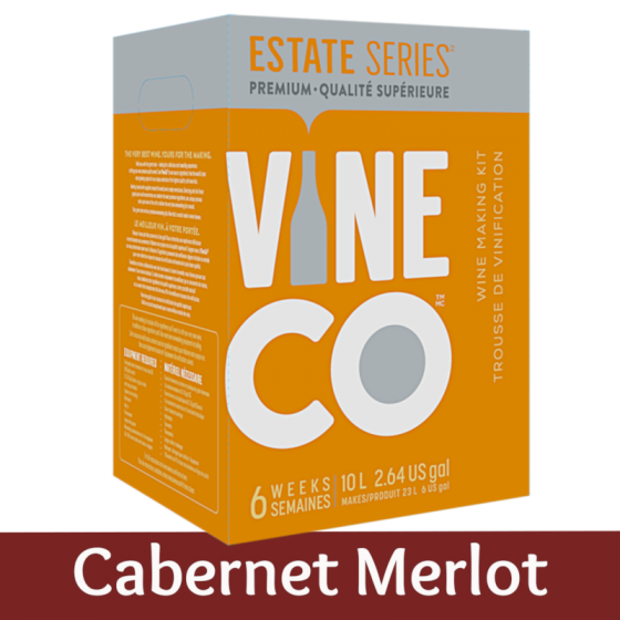 Vineco Estate Series 30 Bottle Red Wine Ingredient Kit - Cabernet Merlot