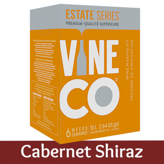 Vineco Estate Series 30 Bottle Red Wine Ingredient Kit - Cabernet Shiraz