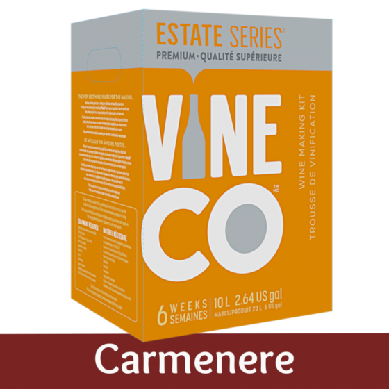 Vineco Estate Series 30 Bottle Red Wine Ingredient Kit - Carmenere