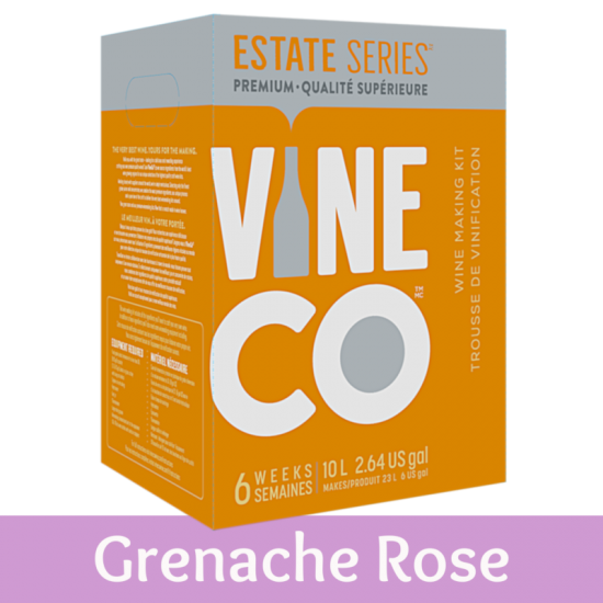 Vineco Estate Series 30 Bottle Rose Wine Ingredient Kit Grenache Rose