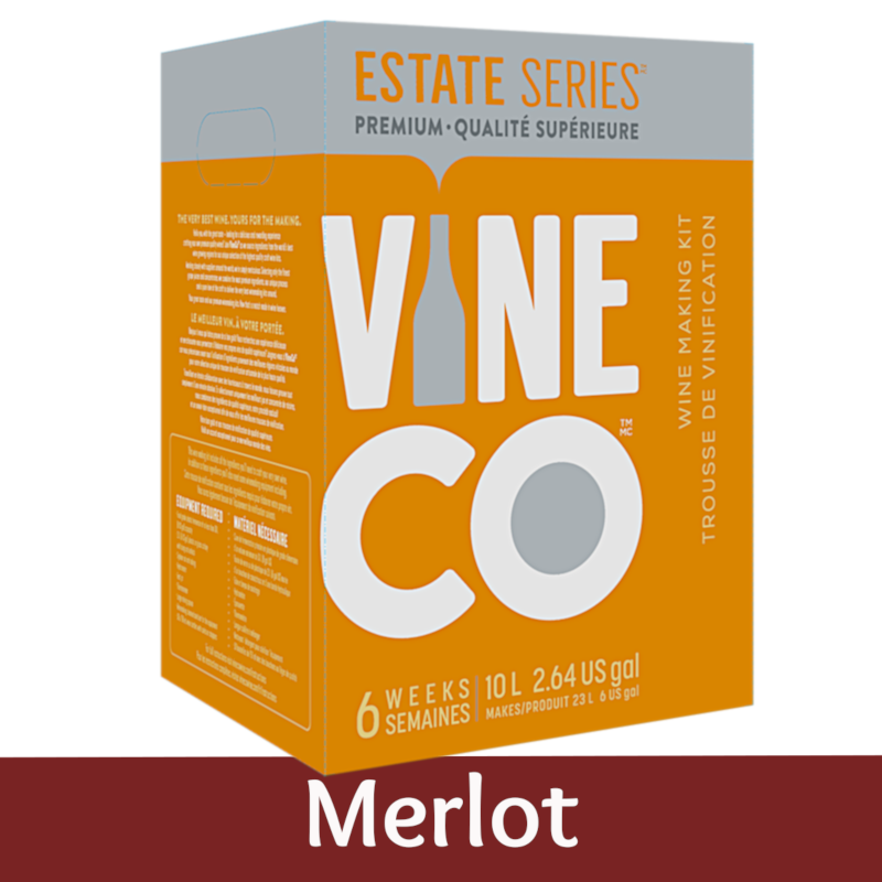 Vineco Estate Series 30 Bottle Red Wine Ingredient Kit Merlot Balliihoo