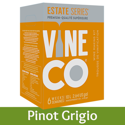 Vineco Estate Series 30 Bottle White Wine Ingredient Kit - Pinot Grigio