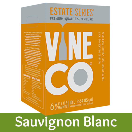 Vineco Estate Series 30 Bottle White Wine Ingredient Kit - Sauvignon Blanc