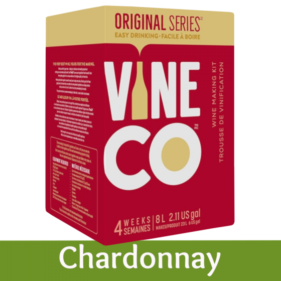 Vineco Original Series 30 Bottle White Wine Ingredient Kit - Chardonnay