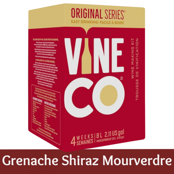Vineco Original Series 30 Bottle Red Wine Ingredient Kit - Grenache Shiraz Mourverde
