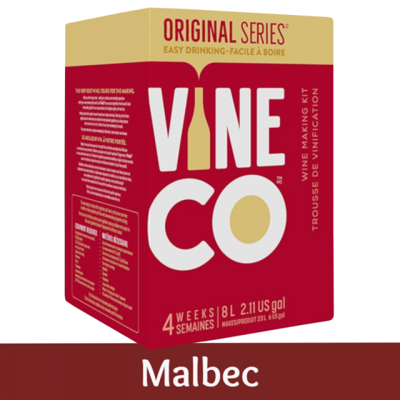 Vineco Original Series 30 Bottle Red Wine Ingredient Kit - Malbec