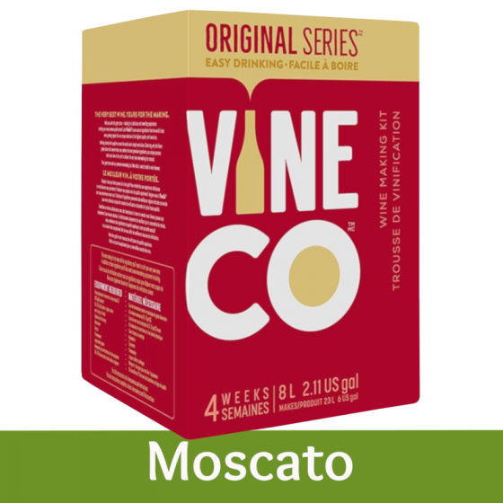 Vineco Original Series 30 Bottle Light White Wine Ingredient Kit - Moscato
