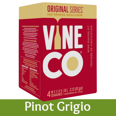 Vineco Original Series 30 Bottle White Wine Ingredient Kit - Pinot Grigio