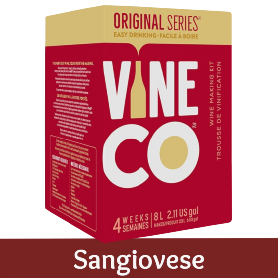 Vineco Original Series 30 Bottle Red Wine Ingredient Kit - Sangiovese