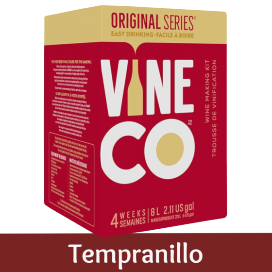 Vineco Original Series 30 Bottle Red Wine Ingredient Kit - Tempranillo