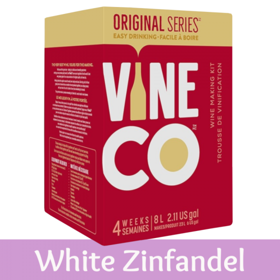 Vineco Original Series 30 Bottle Rose Blush Wine Ingredient Kit - White Zinfandel