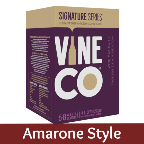 Vineco Signature Series Red Wine Ingredient Kit (With Grape Skins) - Amarone Style