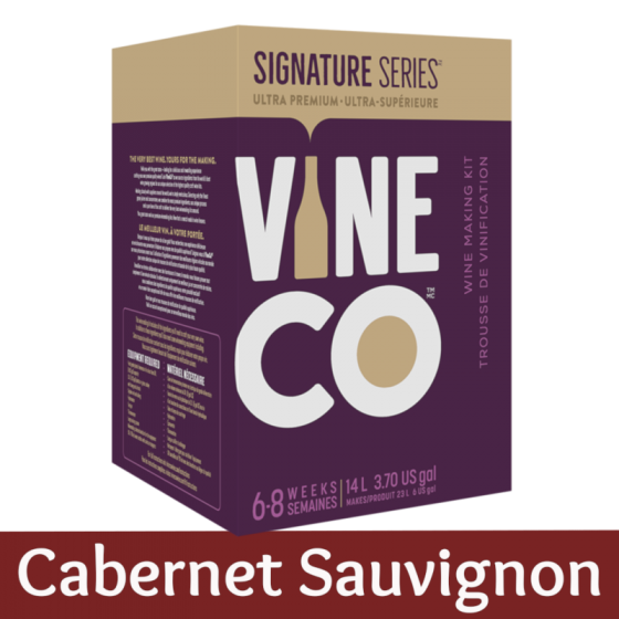 Vineco Signature Series Red Wine Ingredient Kit (With Grape Skins) - Cabernet Sauvignon