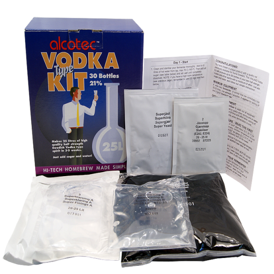 Alcotec Vodka / Base Spirit Kit For 25 Litres - 21% Strength