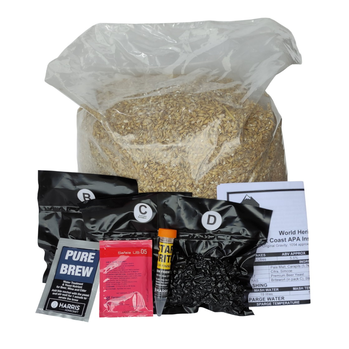 West Coast Apa All Grain / Full Mash Beer Kit 40 Pint American