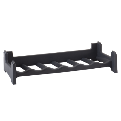 Plastic Modular Wine Rack System - Holds 6 Bottles Per Section - Black