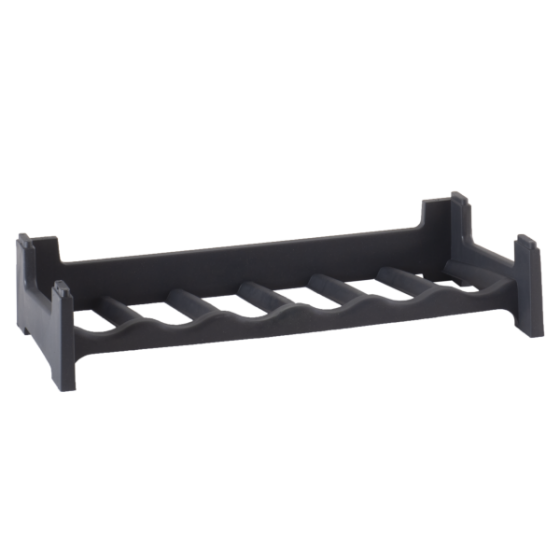 Plastic Modular Wine Rack System - Holds 6 Bottles Per Section - Black