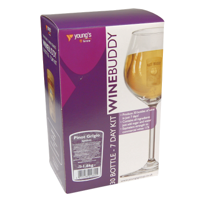 Winebuddy 30 Bottle Wine Kit - Pinot Grigio