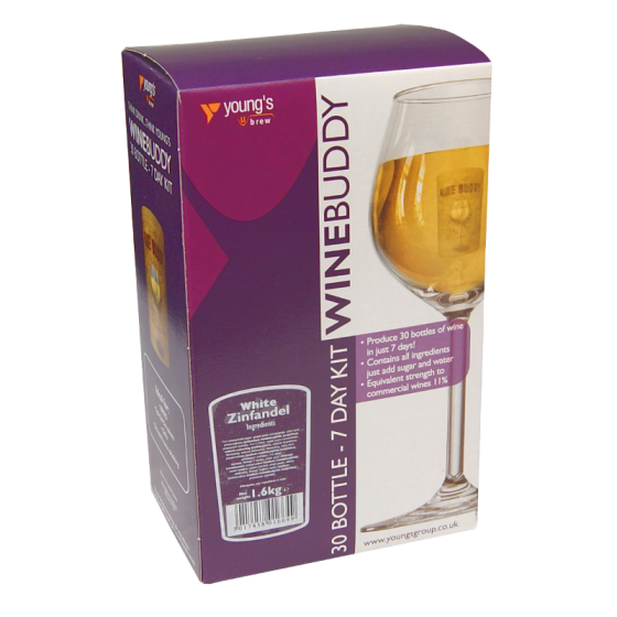 Winebuddy 30 Bottle Wine Kit - White Zinfandel