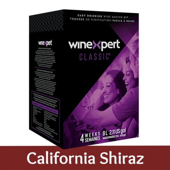 Winexpert Classic - California Shiraz - 30 Bottle Red Wine Ingredient Kit