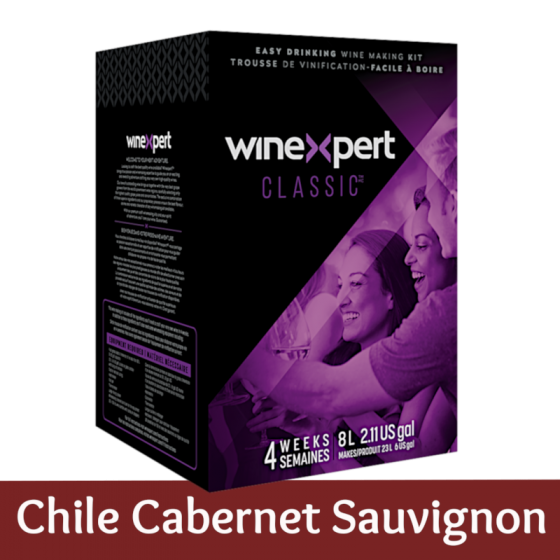 Winexpert Classic - Chilean Cabernet Sauvignon - 30 Bottle Red Wine Ingredient Kit