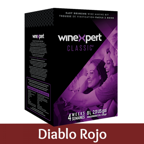 Winexpert Classic - Chilean Diablo Rojo - 30 Bottle Red Wine Ingredient Kit
