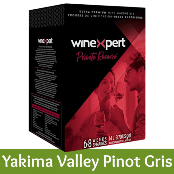 Winexpert Private Reserve - Washington Yakima Pinot Gris - 30 Bottle White Wine Ingredient Kit