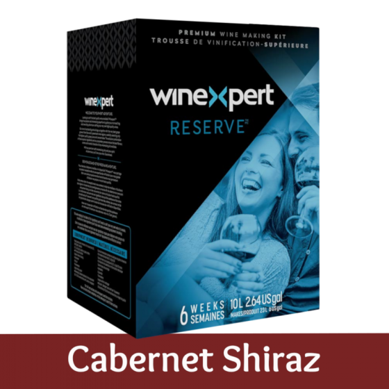 Winexpert Reserve - Australian Cabernet Shiraz - 30 Bottle Red Wine Ingredient Kit